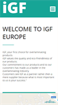 Mobile Screenshot of igf-europe.com