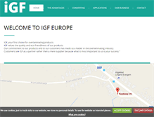 Tablet Screenshot of igf-europe.com